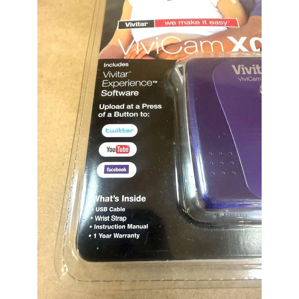 Vivitar ViviCam X025 Digital Camera – 10.1MP Purple - FACTORY SEALED